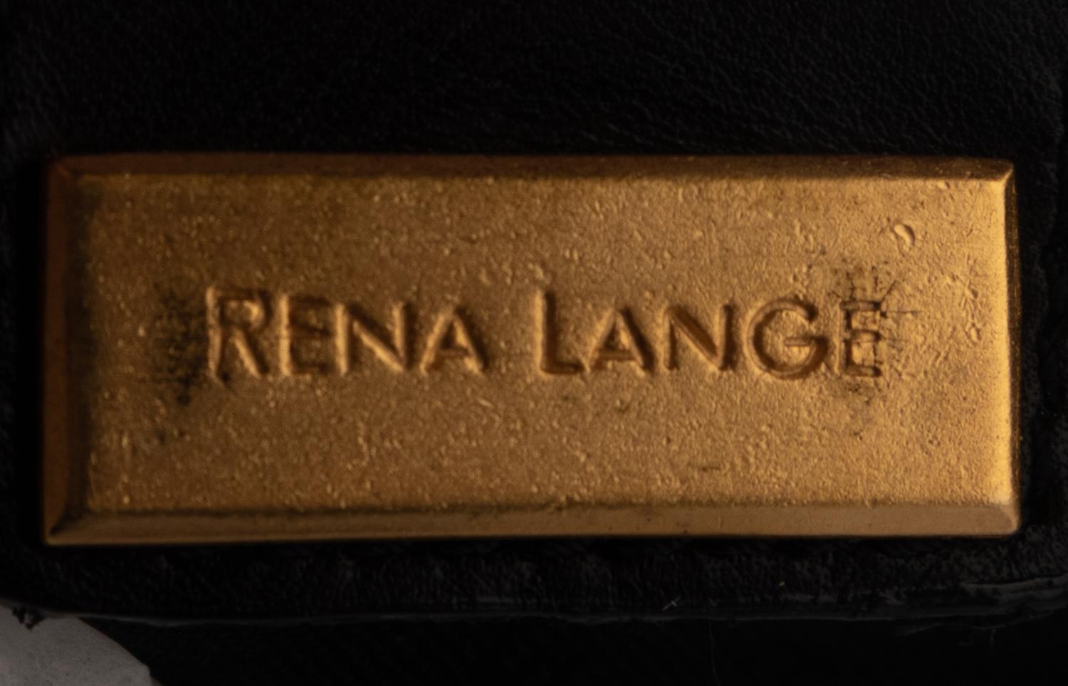 Three Designer Leather Clutches: Two Prada, One Rena Lange