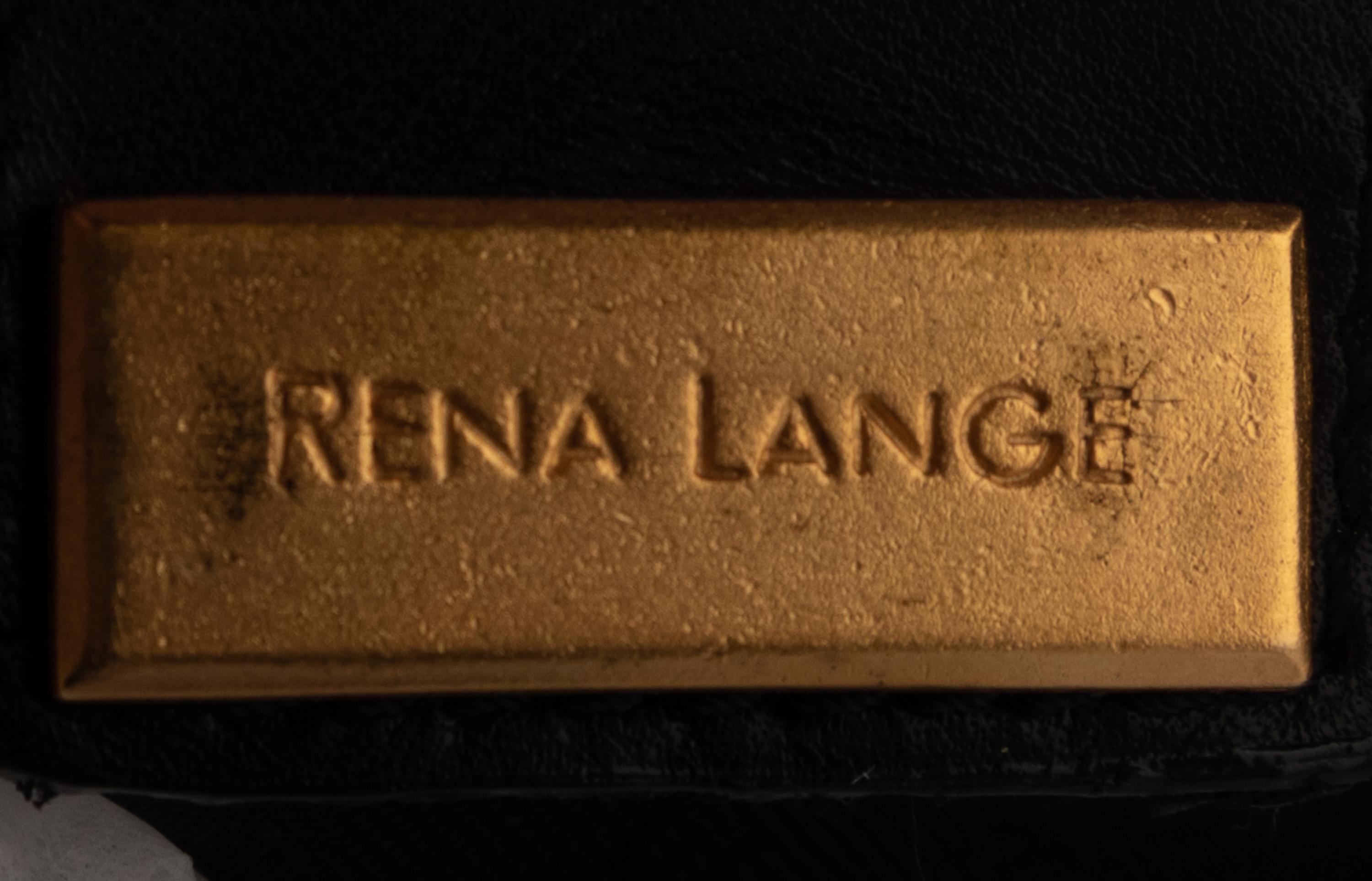 Three Designer Leather Clutches: Two Prada, One Rena Lange