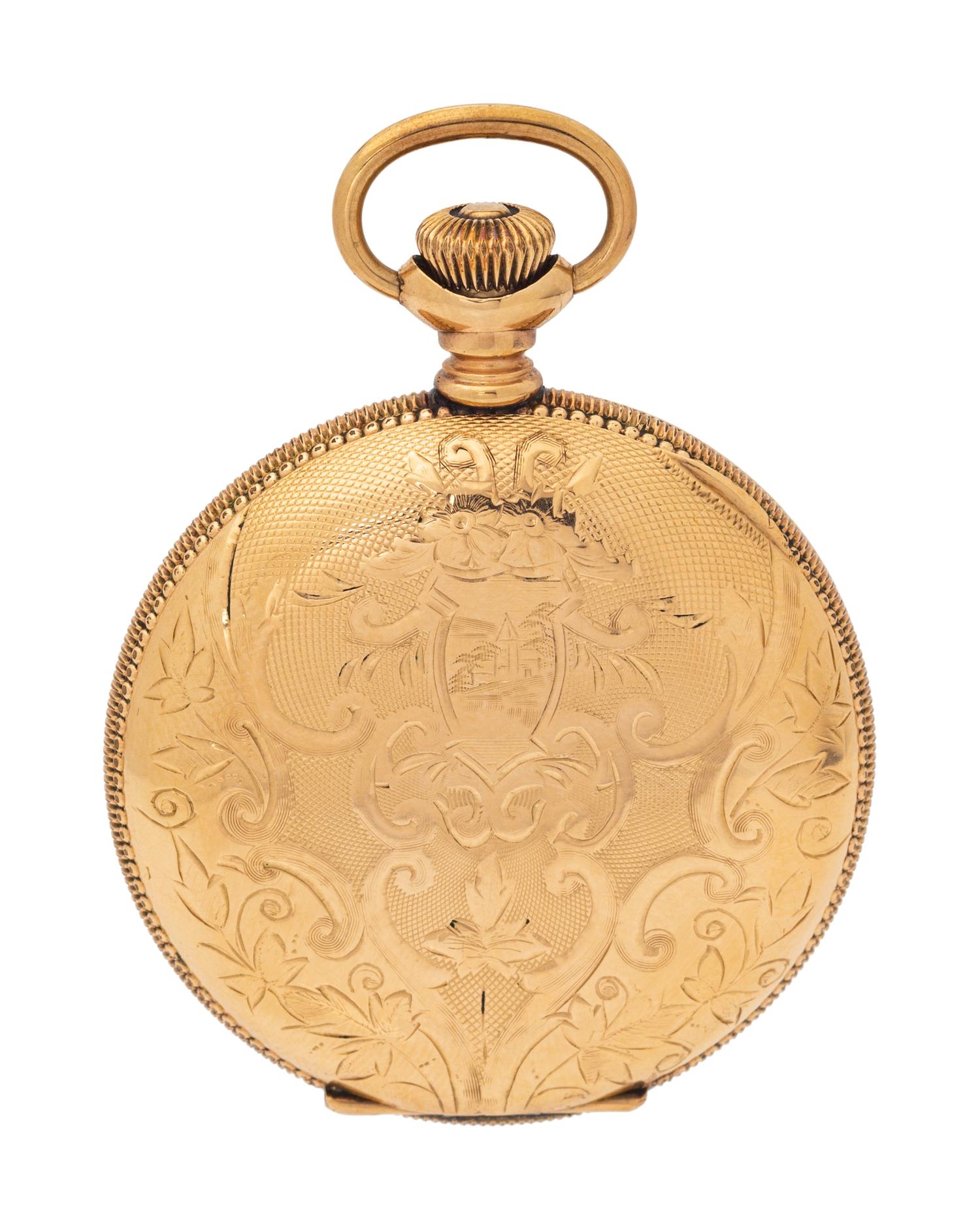 YELLOW GOLD AND GOLD-FILLED HUNTER CASE POCKET WATCH