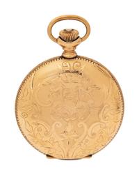 YELLOW GOLD AND GOLD-FILLED HUNTER CASE POCKET WATCH