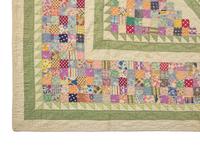A "Postage Stamp" Pieced Quilt