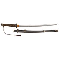 Signed Showa Period Japanese Imperial Navy Officer's Kai-Gunto Katana