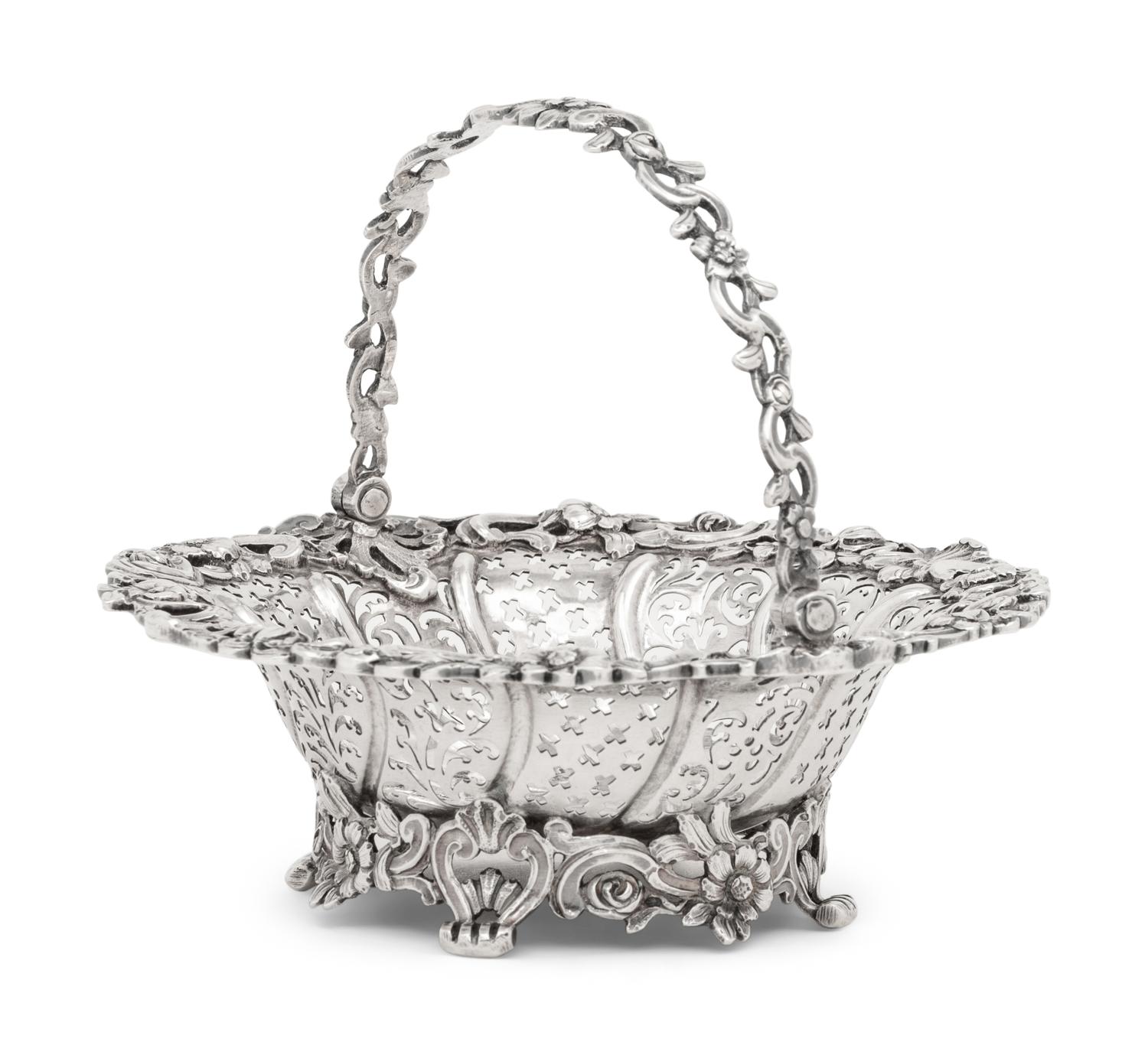A George II Silver Sweetmeat Basket