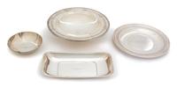 A Group of Four American Sterling Trophy Bowls, Various Makers, all inscribed or monogrammed