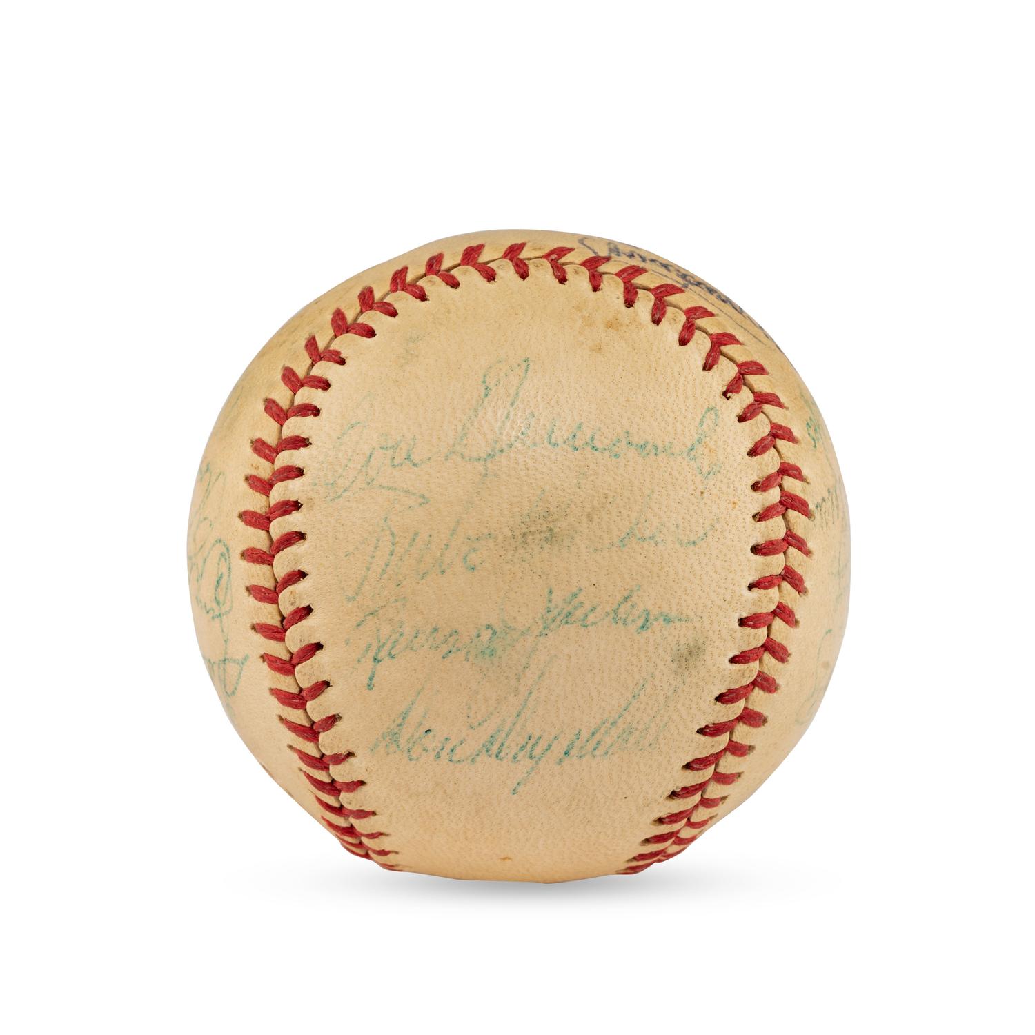 A 1957 Brooklyn Dodgers Team Signed Autograph Baseball (Beckett Authentication Services Letter of Authenticity)