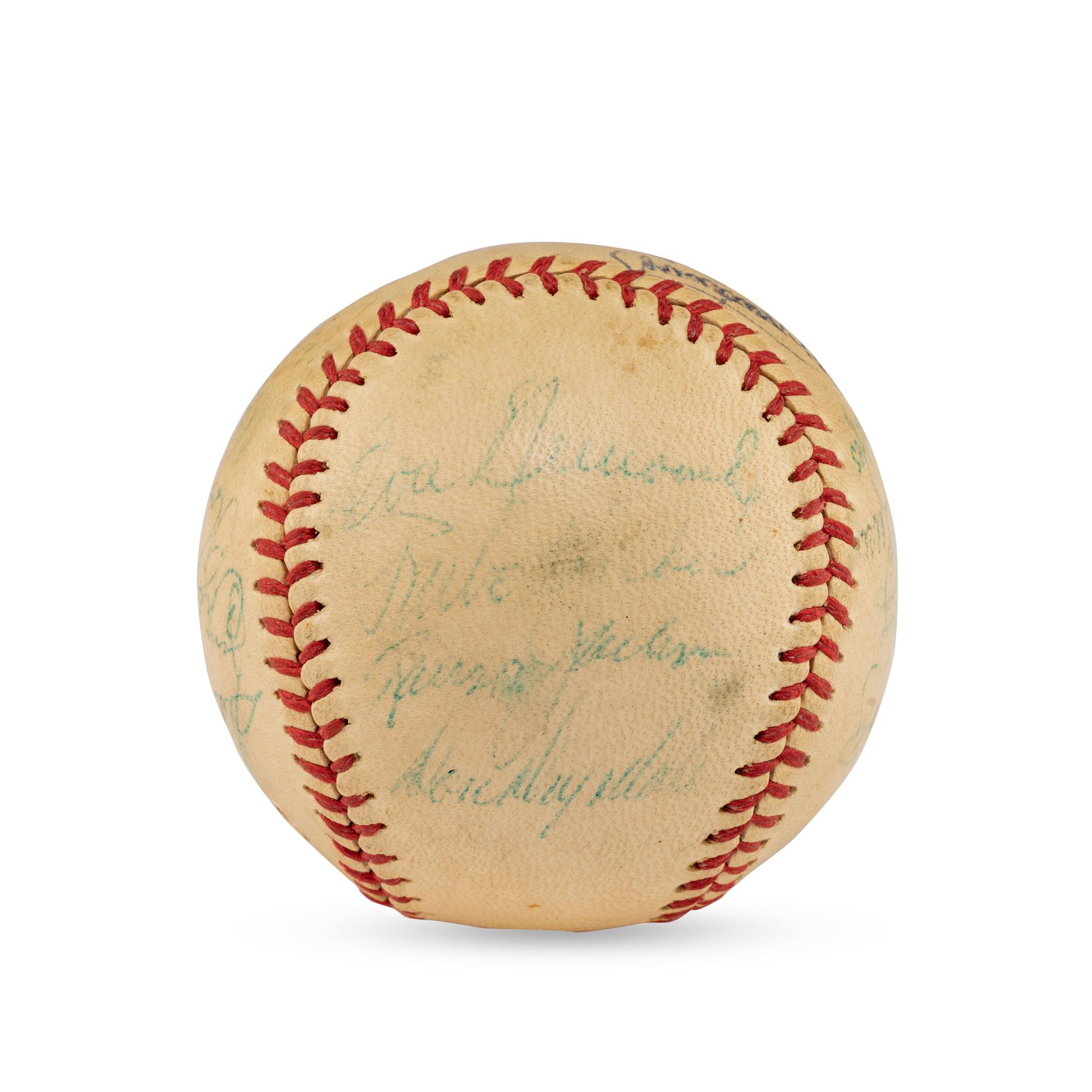 A 1957 Brooklyn Dodgers Team Signed Autograph Baseball (Beckett Authentication Services Letter of Authenticity)