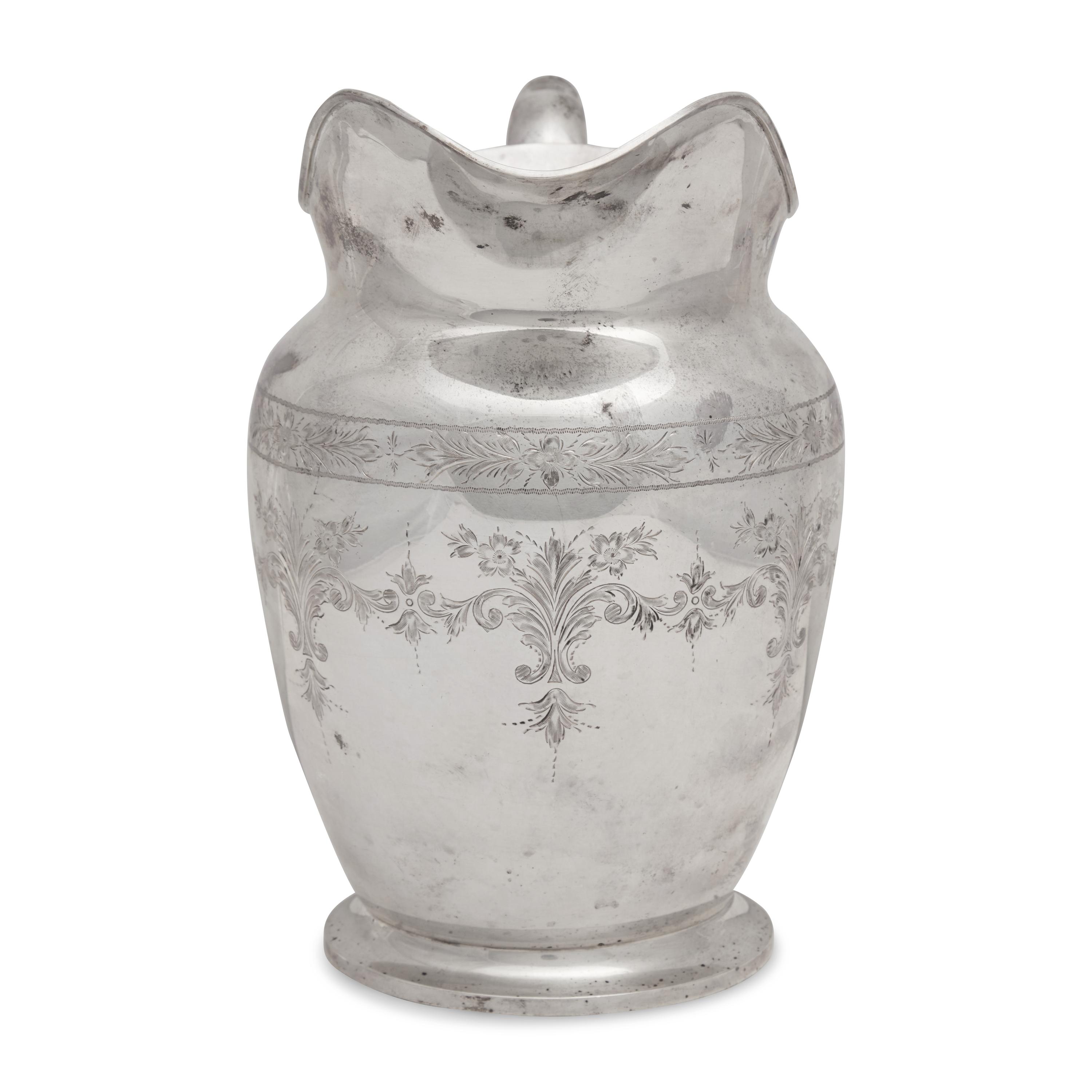A Sterling Silver Water Pitcher