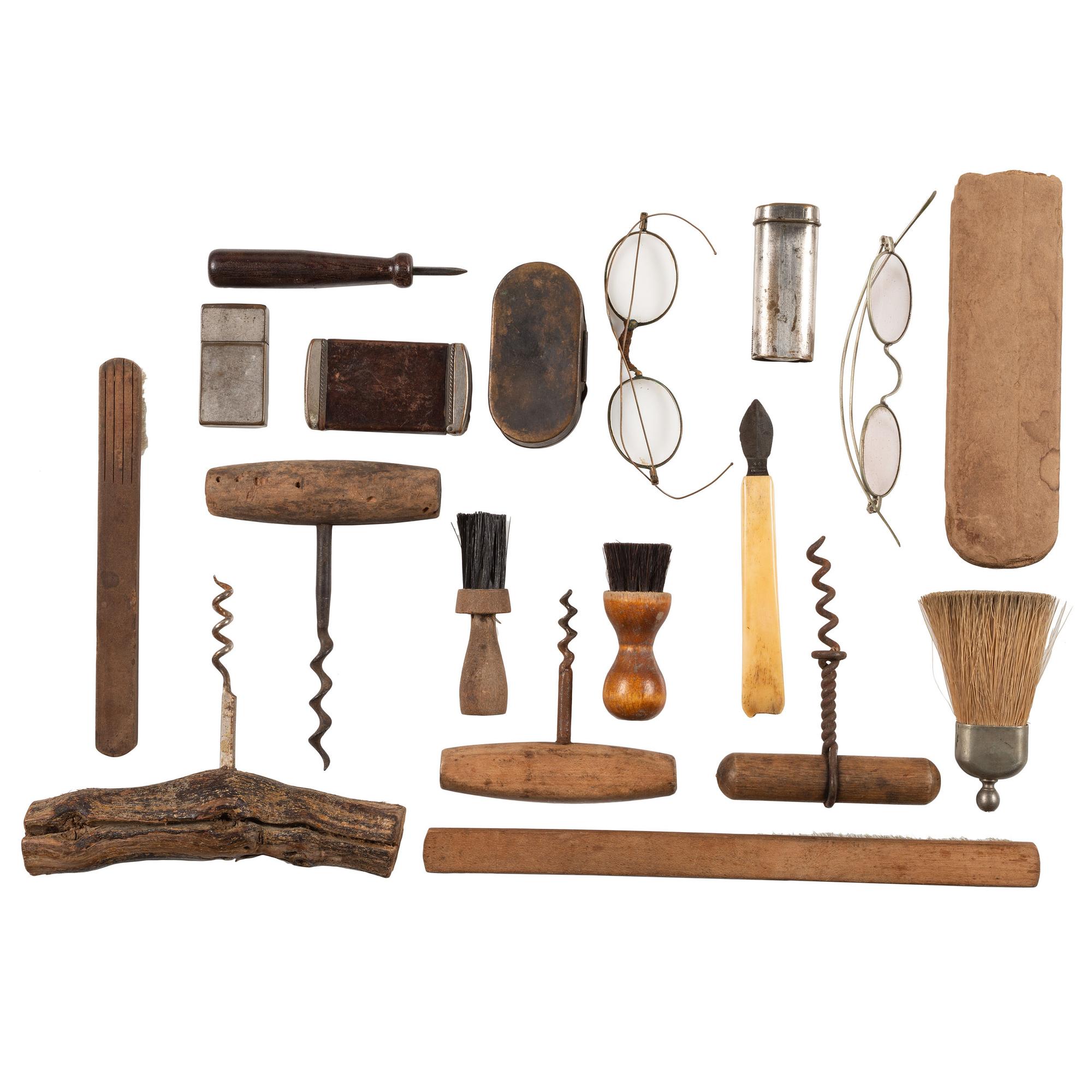 [TOOLS]. Collection of 19th-century tools, incl. Civil War-era examples.