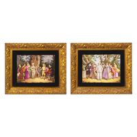 A Pair of Berlin (K.P.M.) Porcelain Plaques