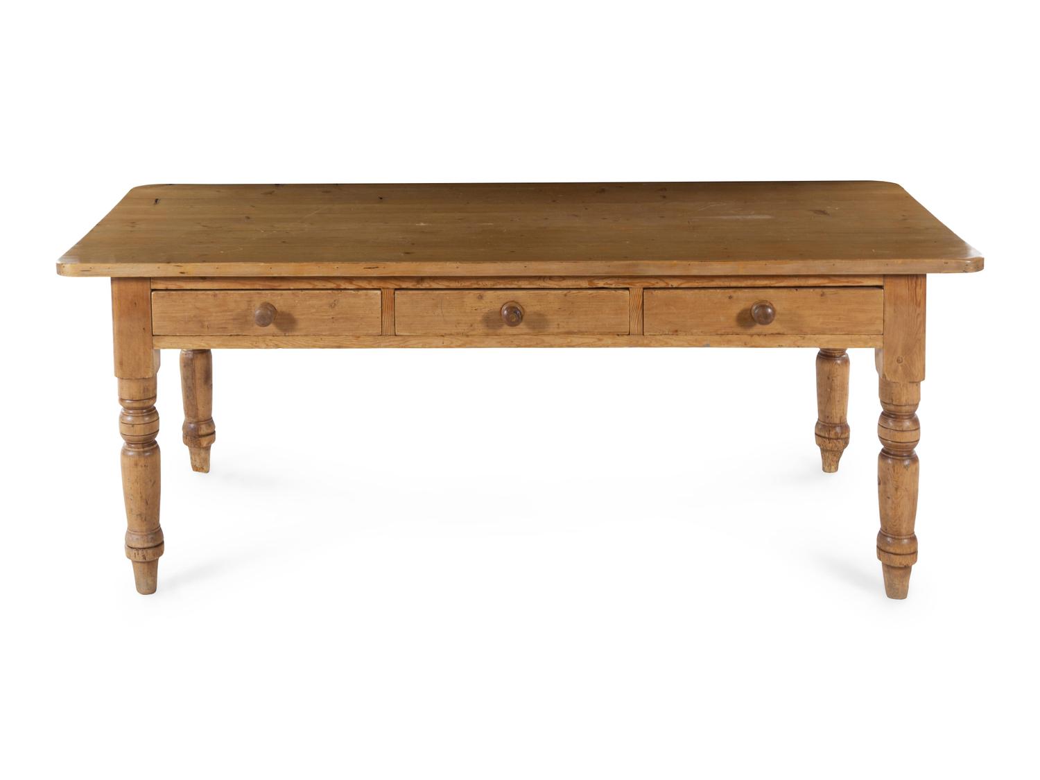 A French Provincial Style Pine Work Table