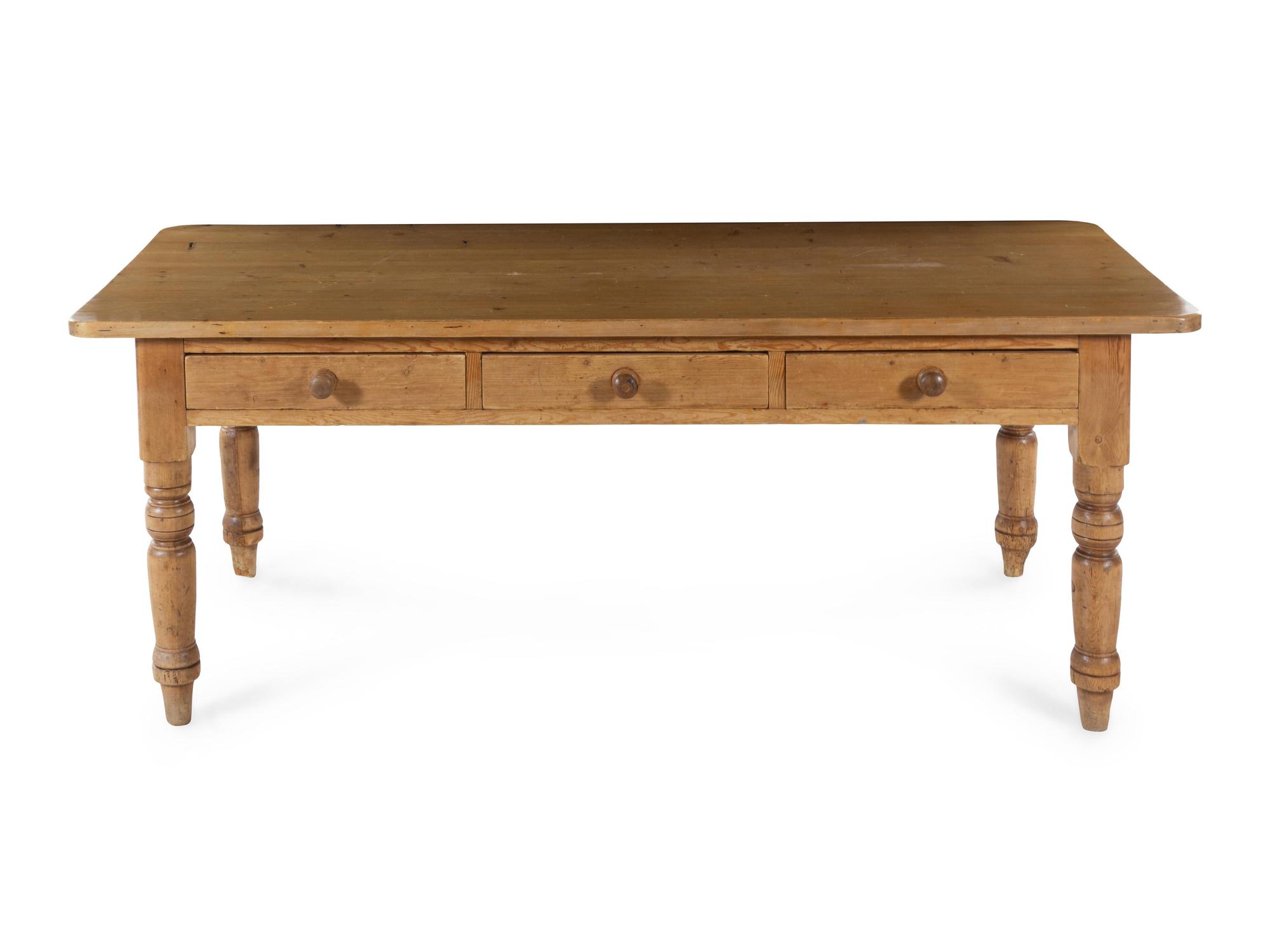 A French Provincial Style Pine Work Table