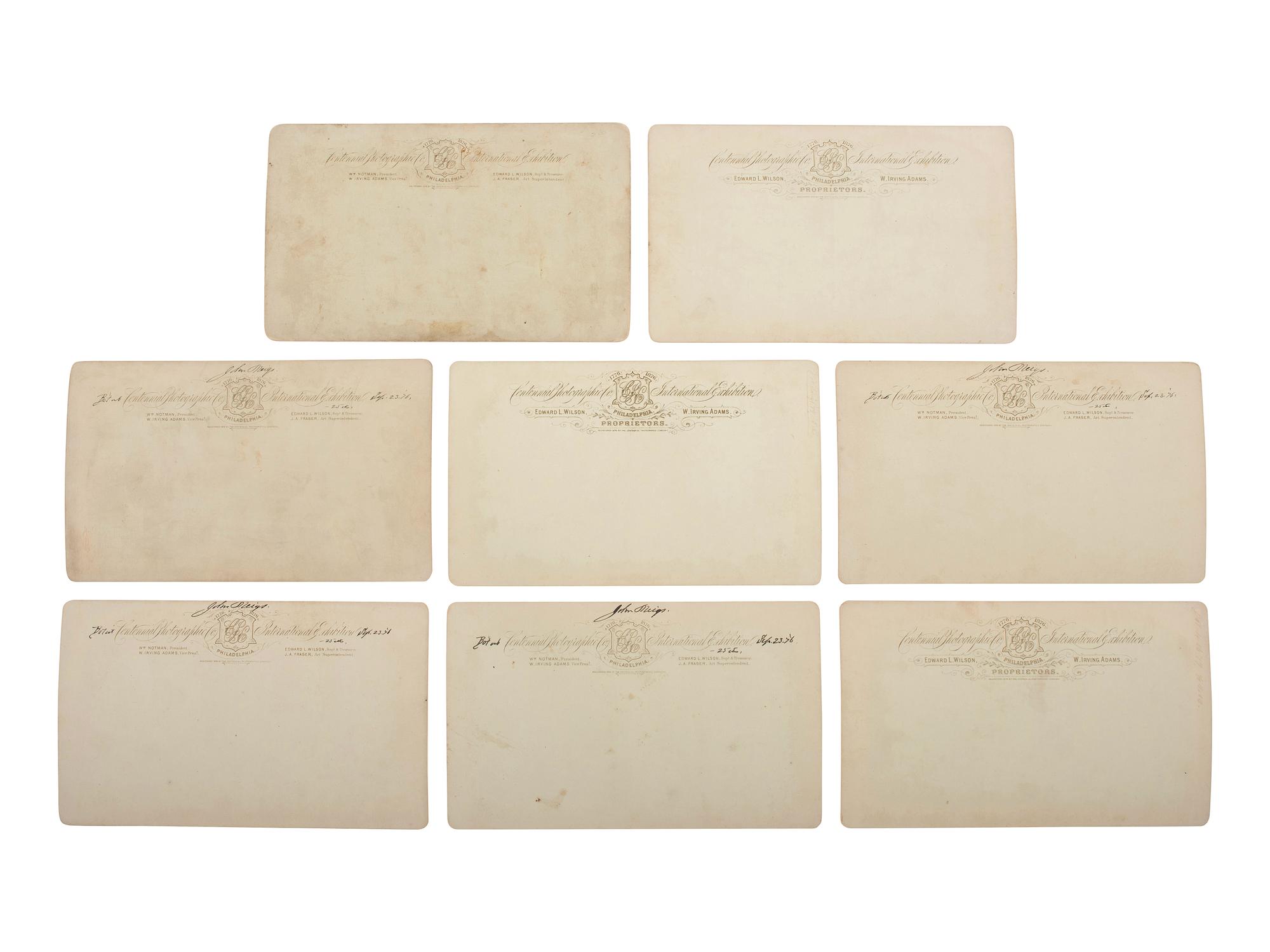 [WORLD'S FAIR]. A collection of 11 items from the 1876 Centennial Exhibition in Philadelphia, highlighted by stevengraph featuring George Washington.