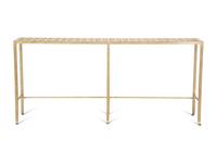 A Brushed Steel Console Table