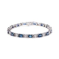 SAPPHIRE AND DIAMOND BRACELET