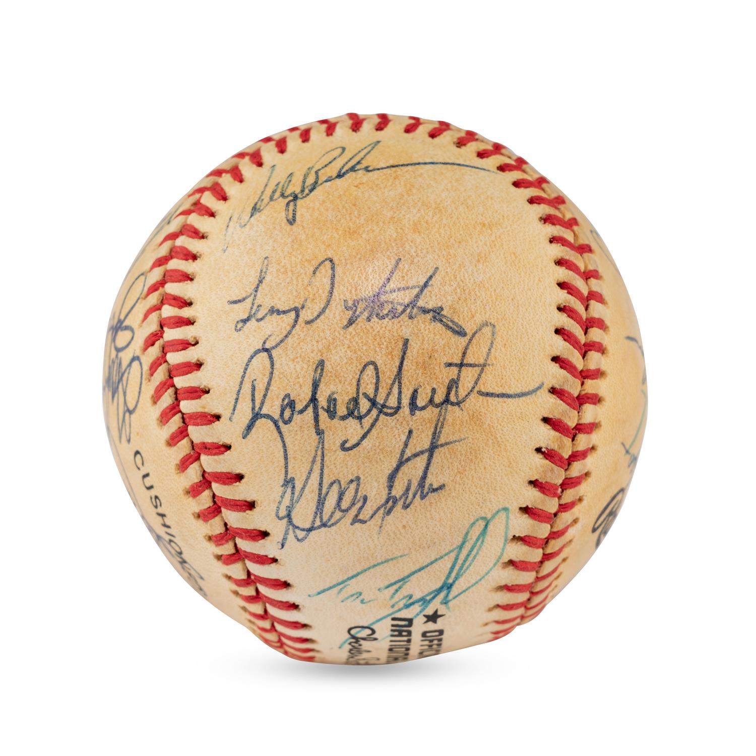A 1986 World Series Champions New York Mets Team Signed Autograph Baseball (Beckett Authentication Services Letter of Authenticity)