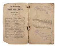 [MINSTRELSY]. USBM Black Mail ... The Colored Letter Carriers Songster and other books.