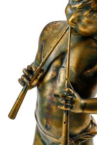A French Gilt Metal Figure of a Flute Player