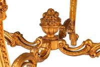 A Continental Giltwood, Specimen Marble and Micromosaic Table