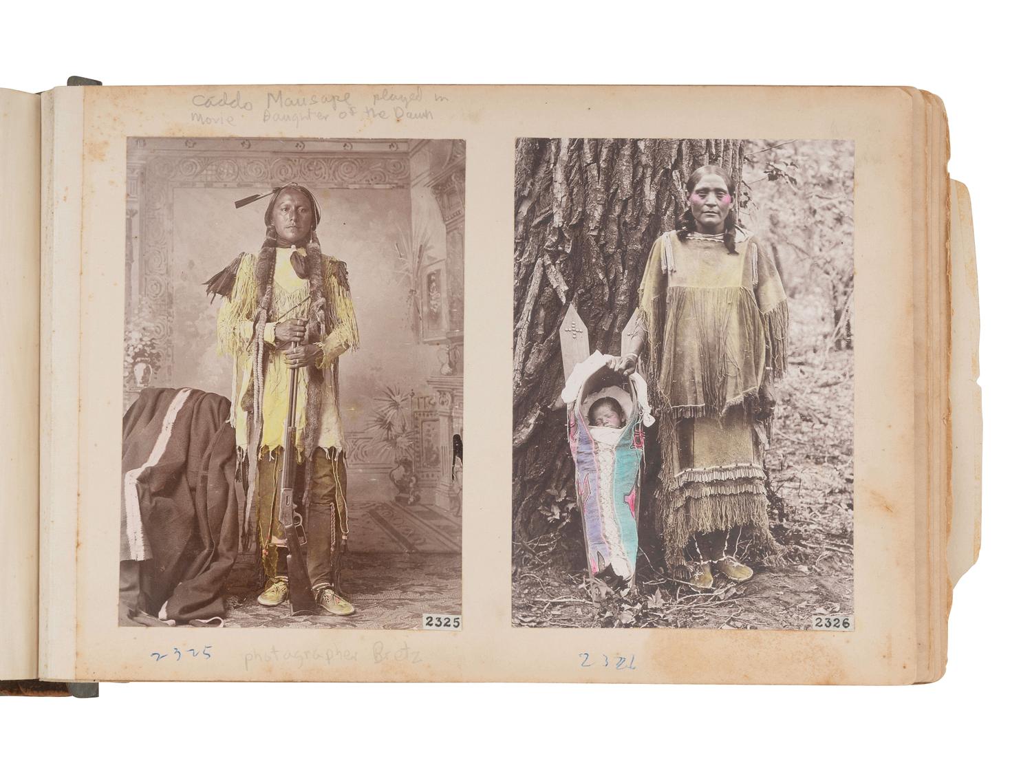 [NATIVE AMERICANS]. Collection of photographs documenting the Nez Perce, Comanche, and Kiowa Indians assembled by Alice Cunningham Fletcher, including images by E. Jane Gay, George W. Bretz, and William Irwin.