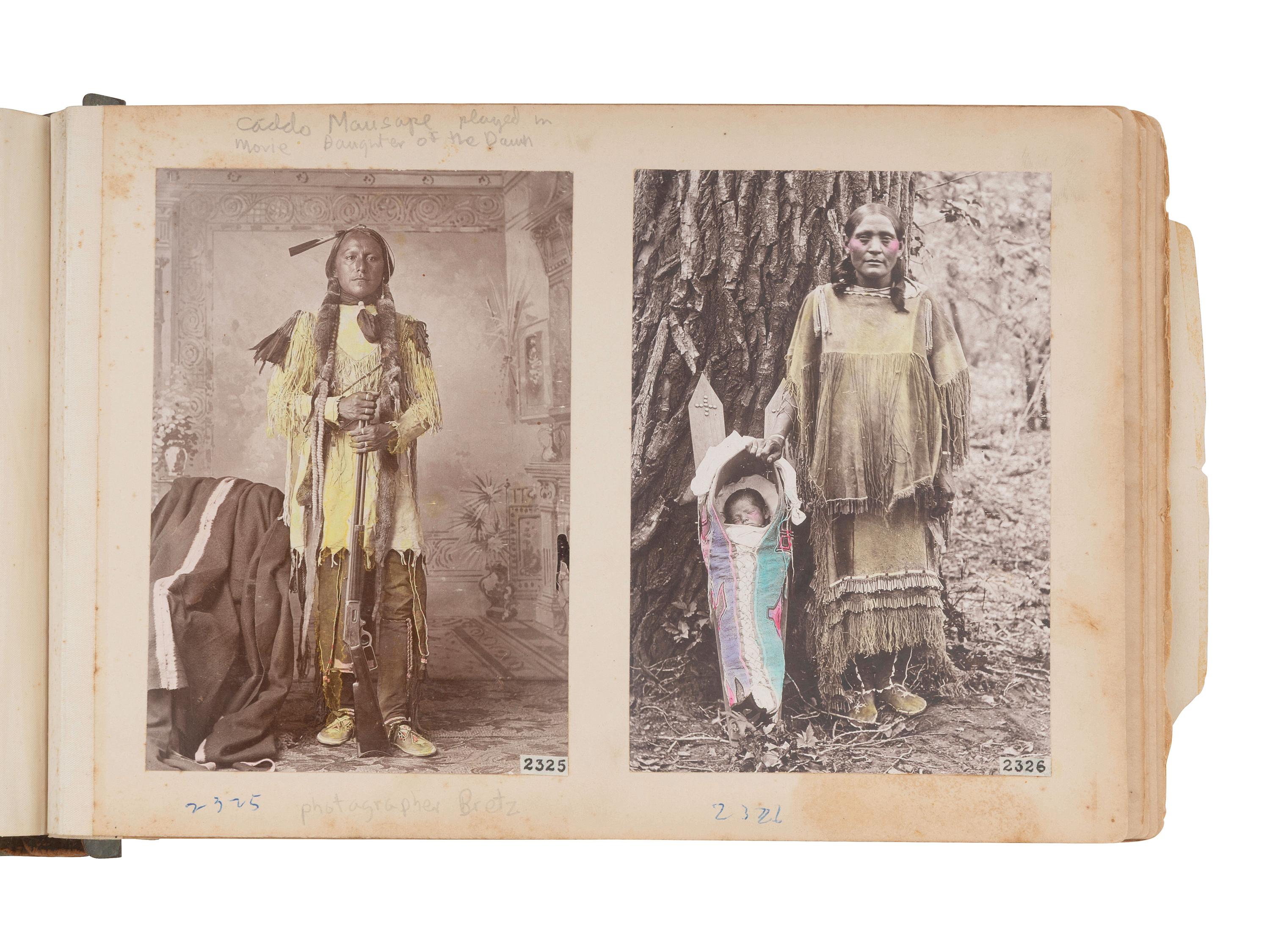 [NATIVE AMERICANS]. Collection of photographs documenting the Nez Perce, Comanche, and Kiowa Indians assembled by Alice Cunningham Fletcher, including images by E. Jane Gay, George W. Bretz, and William Irwin.