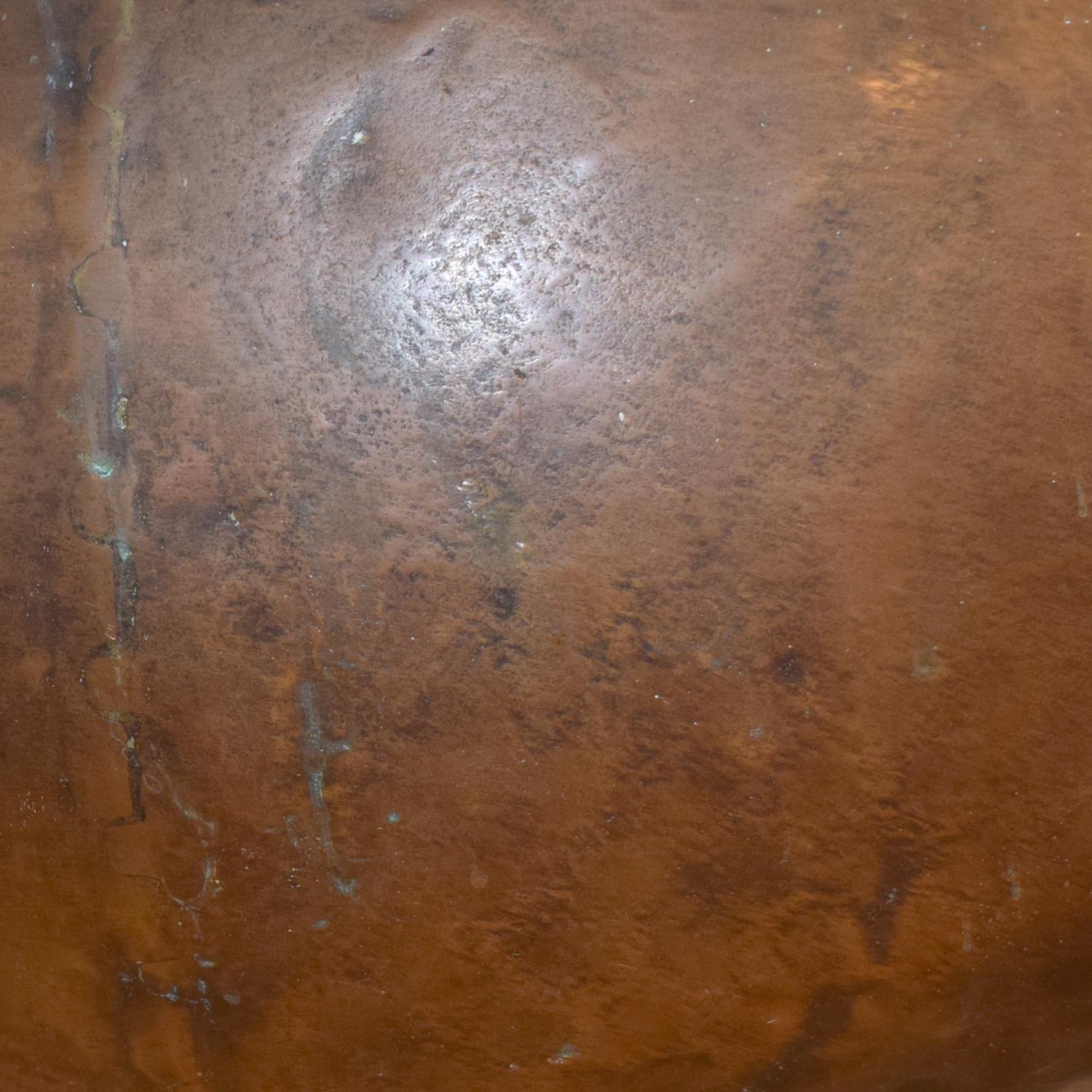 A Copper Cooking Vessel on Stand 25" W x 25" D x 26.5" H — France, Circa 1900