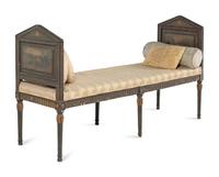 An Italian Painted Long Bench
