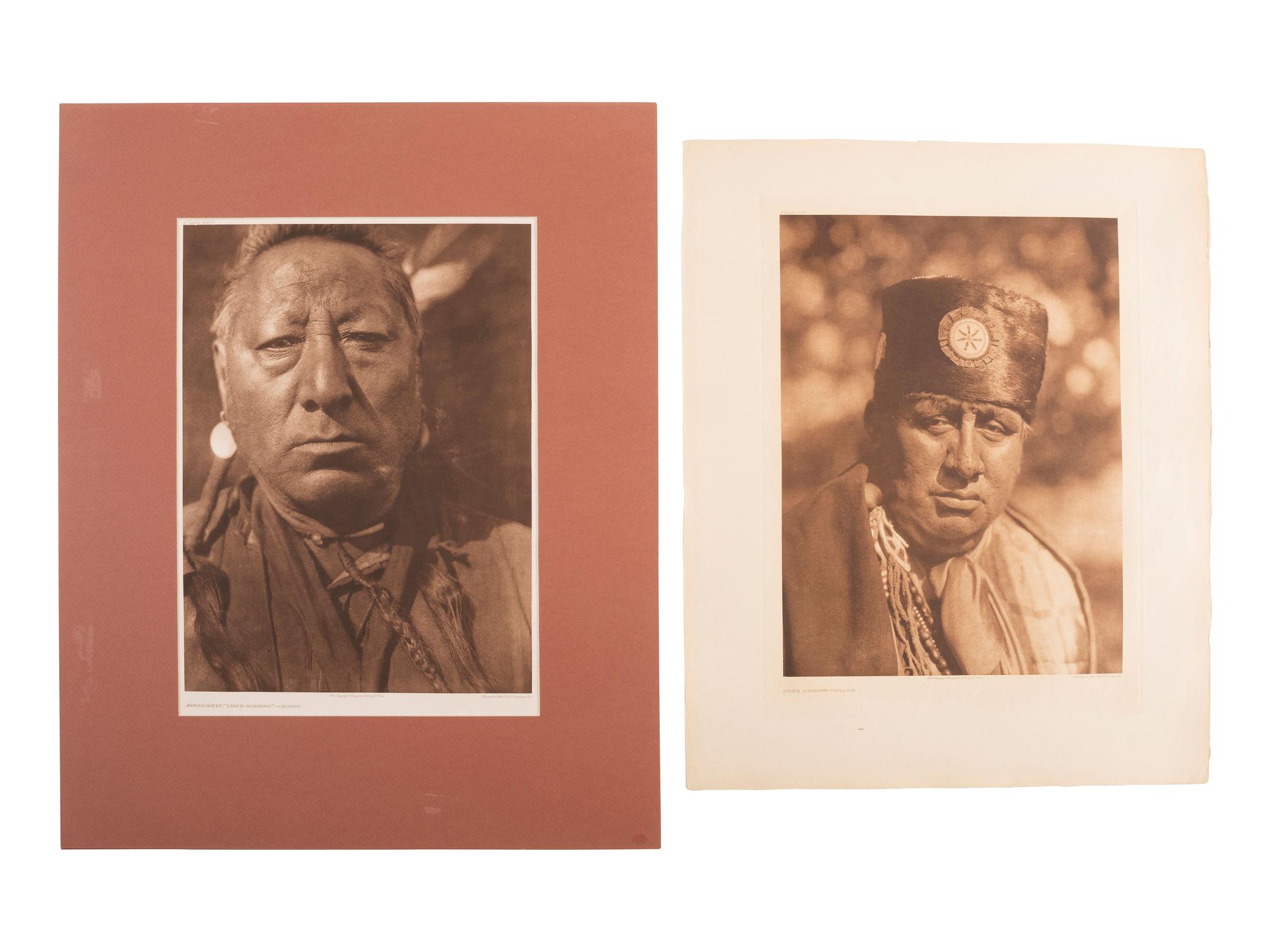 CURTIS, Edward (1868-1952). A group of 25 portfolio photogravures from the North American Indian.