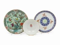 Three Chinese Famille Rose Porcelain Wares