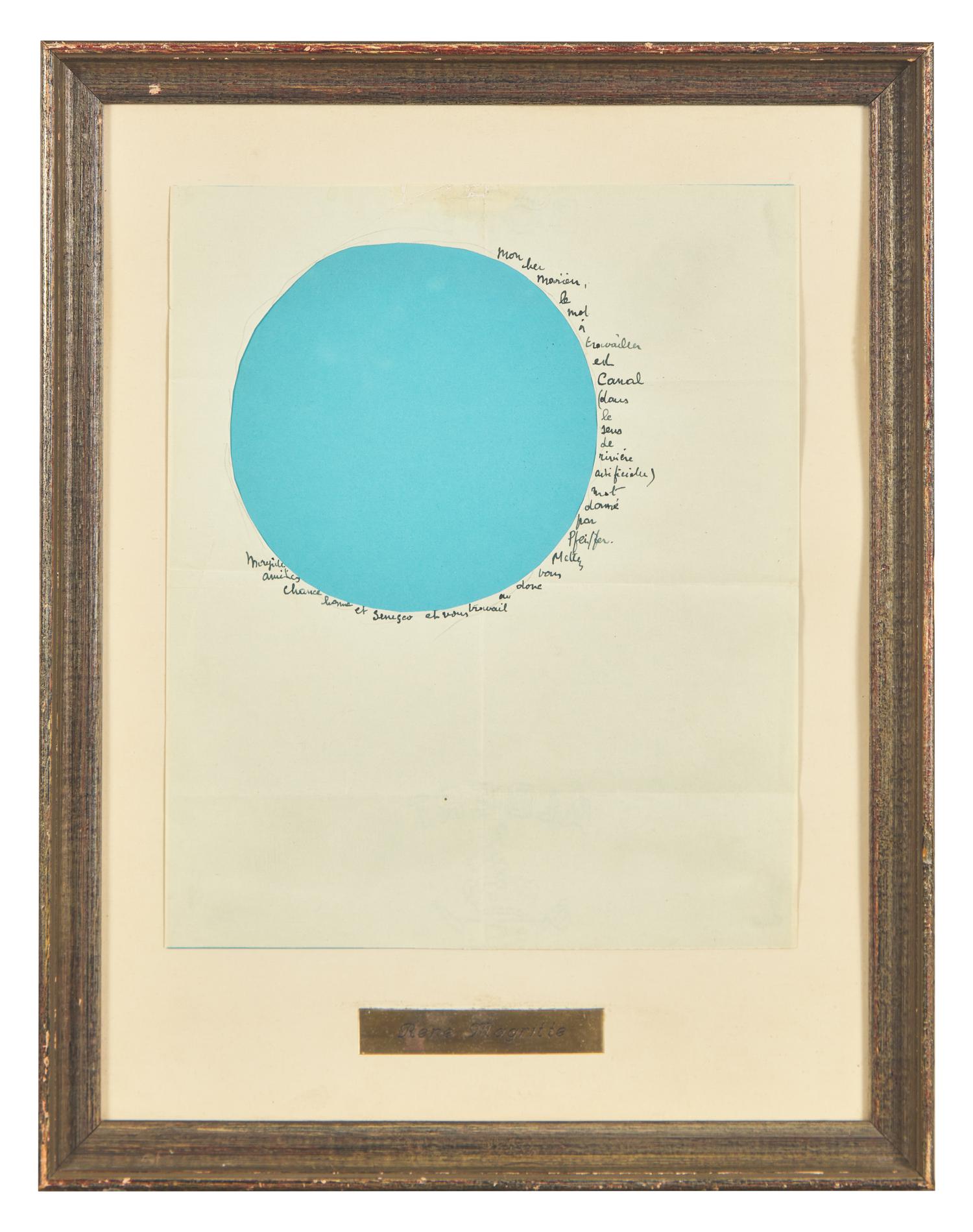 Lettre-Objet “Le Canal” (Likely to Léo Dohmen)
