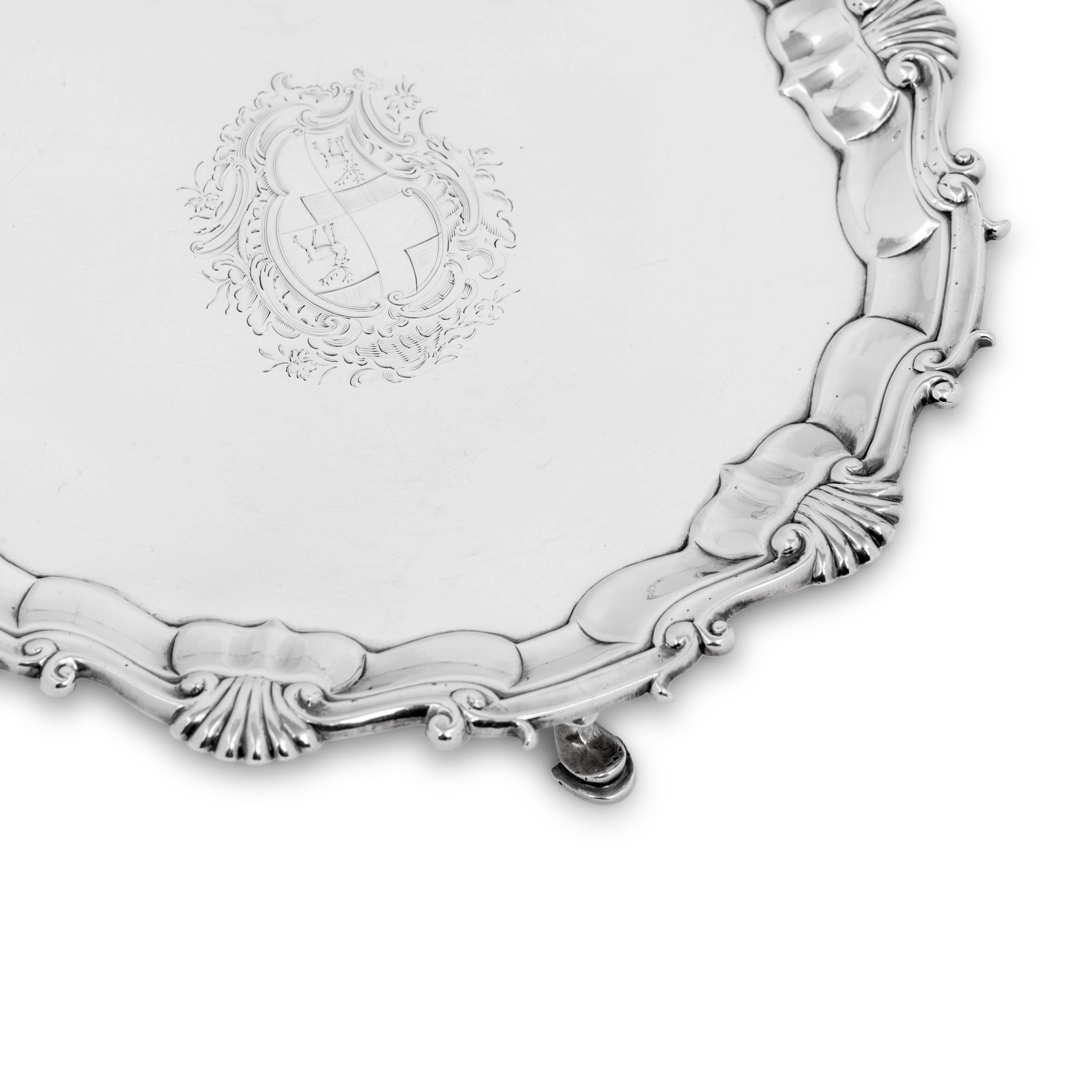 A George II Silver Waiter