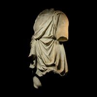 A Roman Style Marble Body of a Youth with Flowing Robe