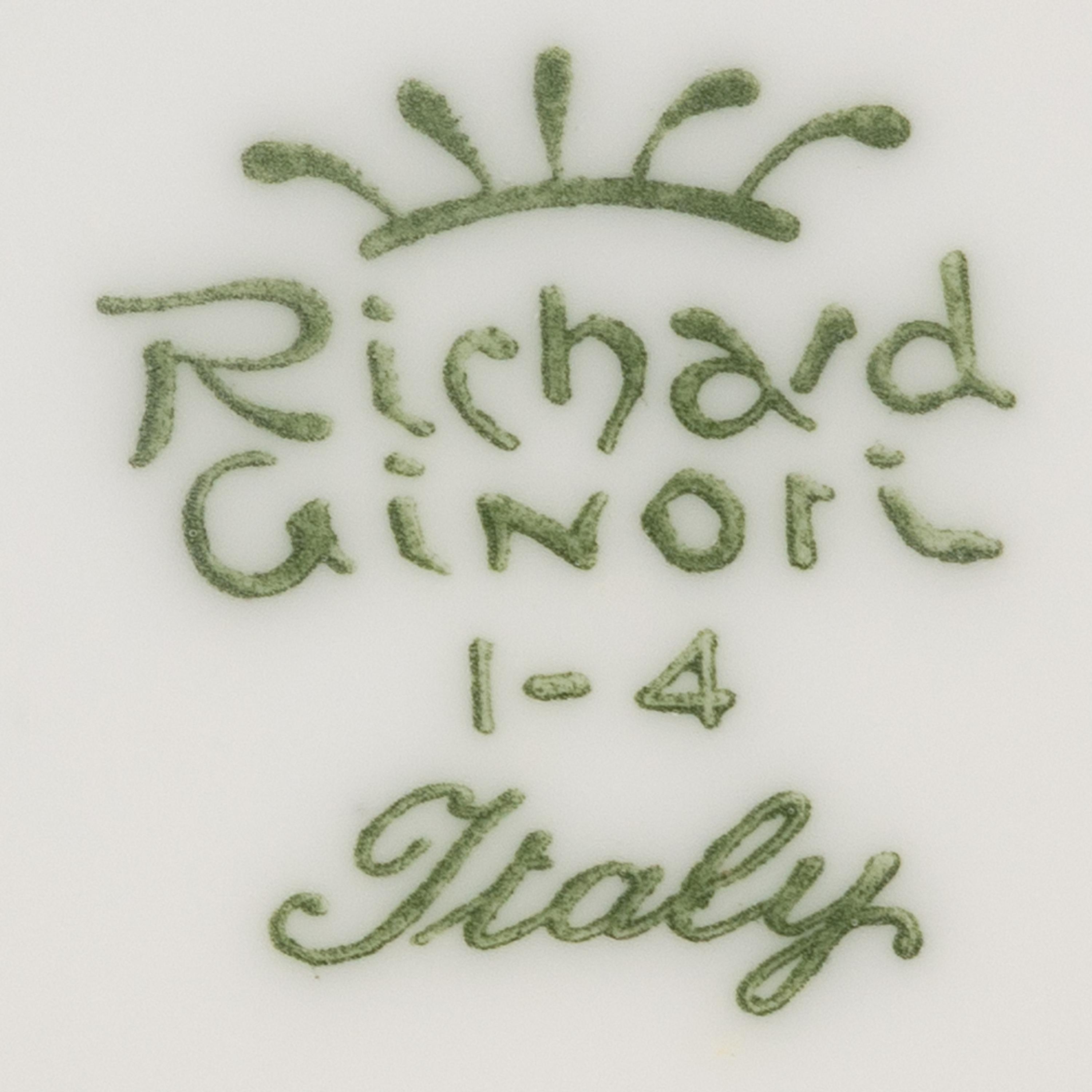 A Richard Ginori Gilt Banded Part Dinner Service