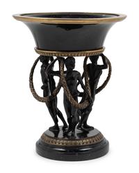 A Continental Bronze Figural Jardinière