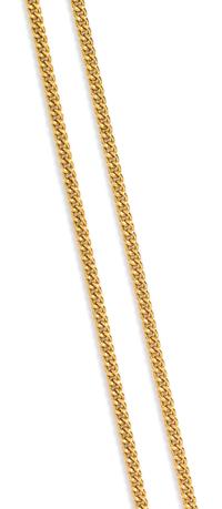 A 14 Karat Yellow Gold Curb Link Chain Necklace, 18.80 dwts.