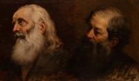 Spanish School, (19th Century), Two Wise Men