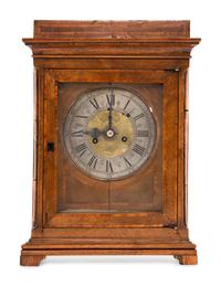 A Continental Walnut Bracket Clock