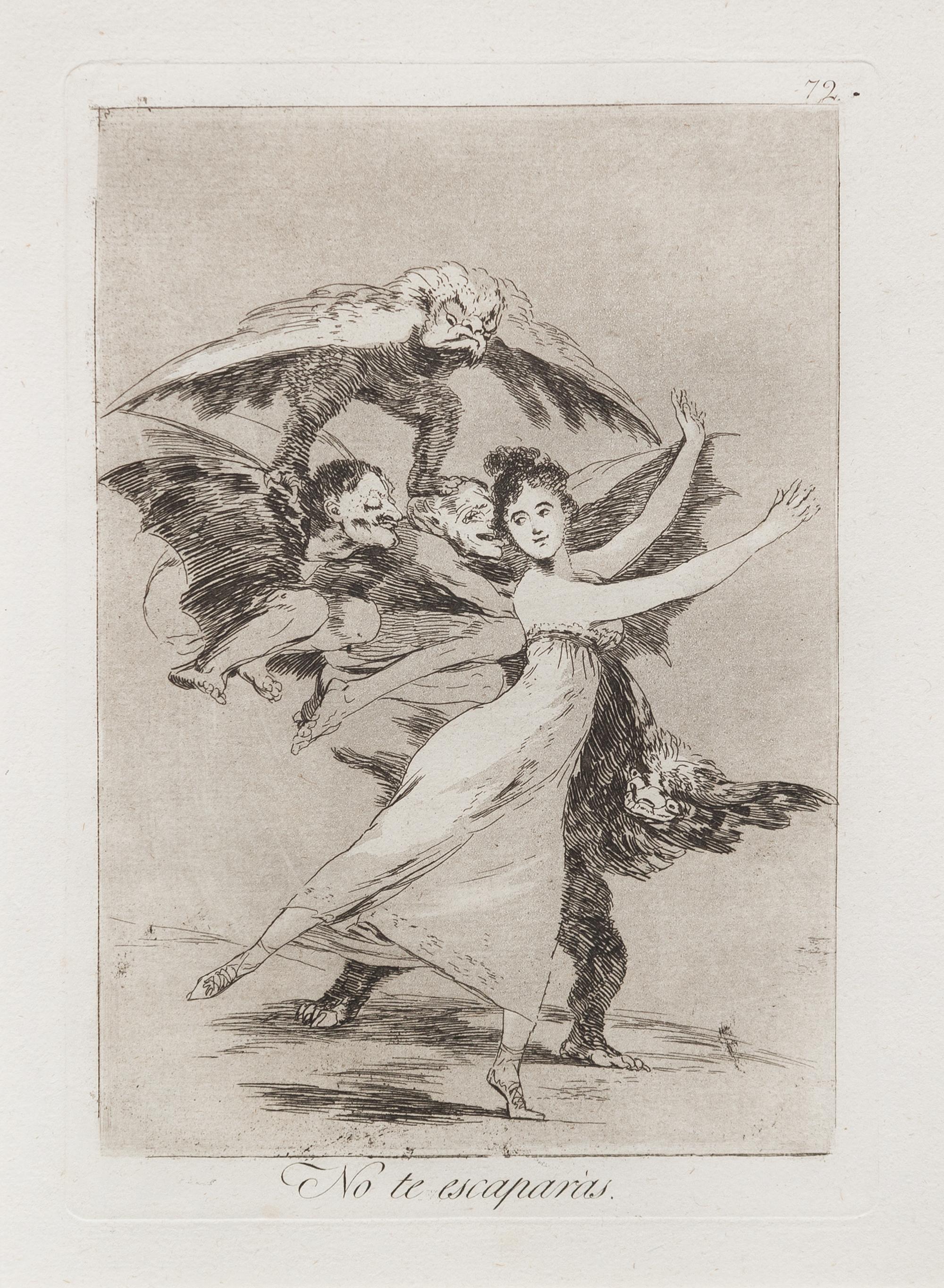 Francisco de Goya, (Spanish, 1746-1828), No te escaparas., Abejor es holgar. and No hay quien nos desate? (pls. 72, 73 and 75 from the