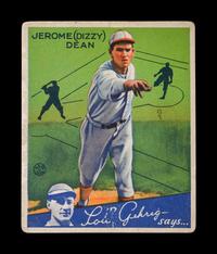 A 1934 Goudey Jerome Dizzy Dean No. 6 Baseball Card,