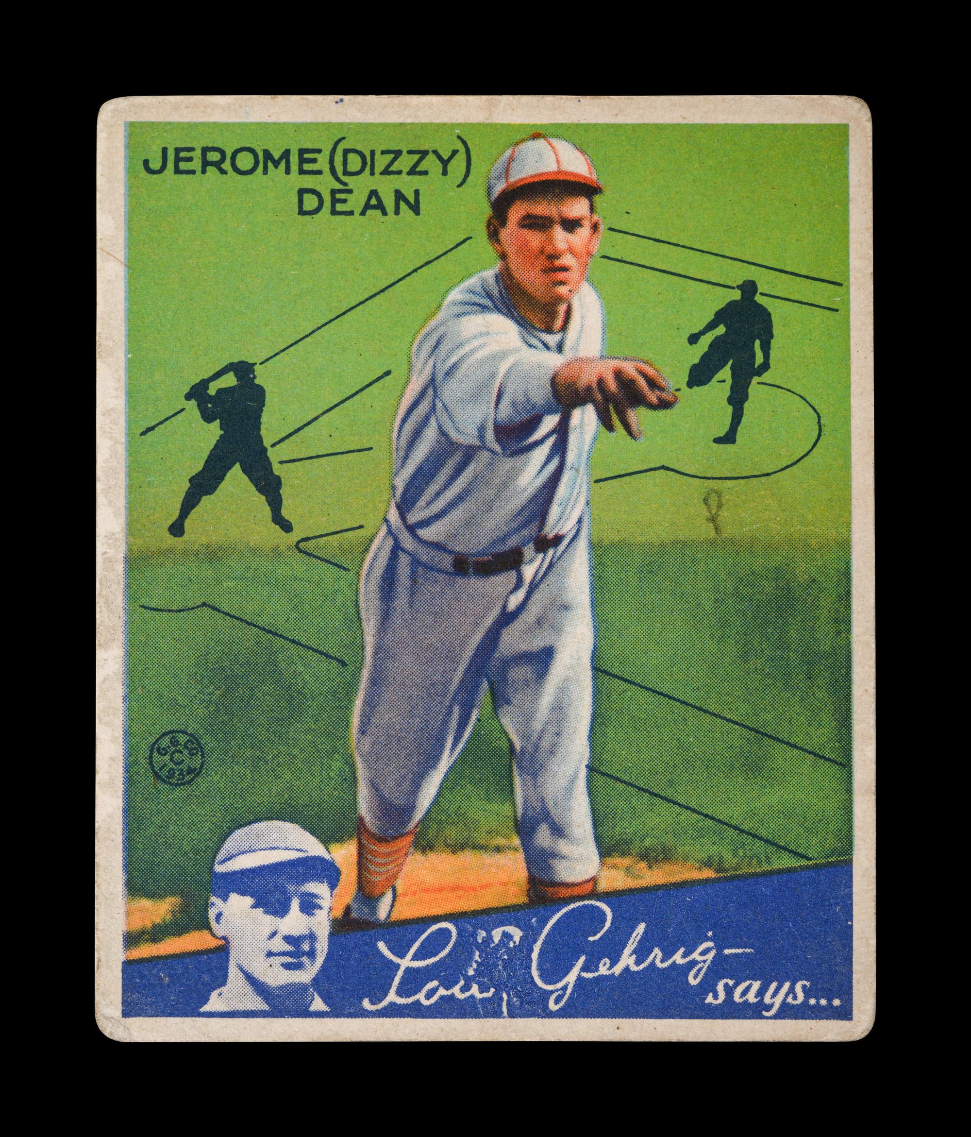 A 1934 Goudey Jerome Dizzy Dean No. 6 Baseball Card,