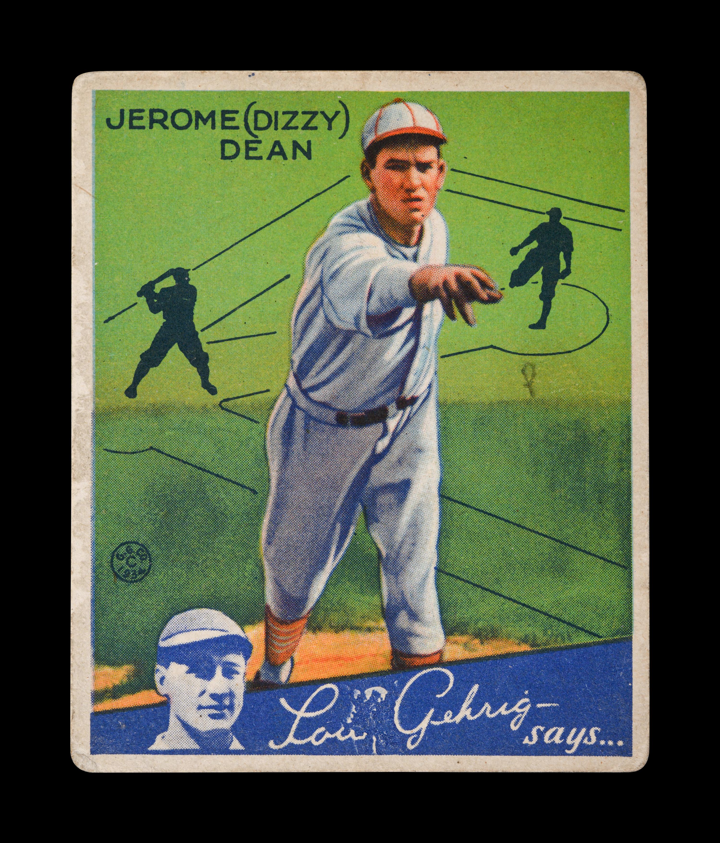 A 1934 Goudey Jerome Dizzy Dean No. 6 Baseball Card,