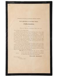 [HARRISON, Benjamin]. McKINLEY, William. Announcing the Death of Honorable Benjamin Harrison. By the President of the United States. A Proclamation.