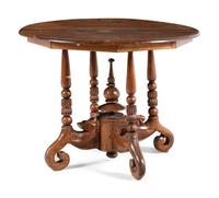 An Anglo-Indian Teakwood Center Table
