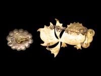 Two Chinese Kingfisher Feather Jewelry