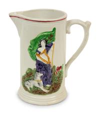 A Collection of Eight Painted, Transferware and Molded Earthenware Articles — 19TH/20TH CENTURY