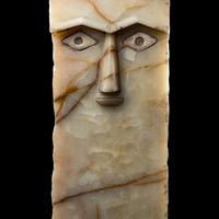 A South Arabian Alabaster Anthropomorphic Stele