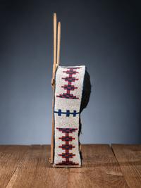 Central Plains Beaded Hide Toy Cradle