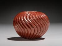 Redware Pottery Swirl Jar