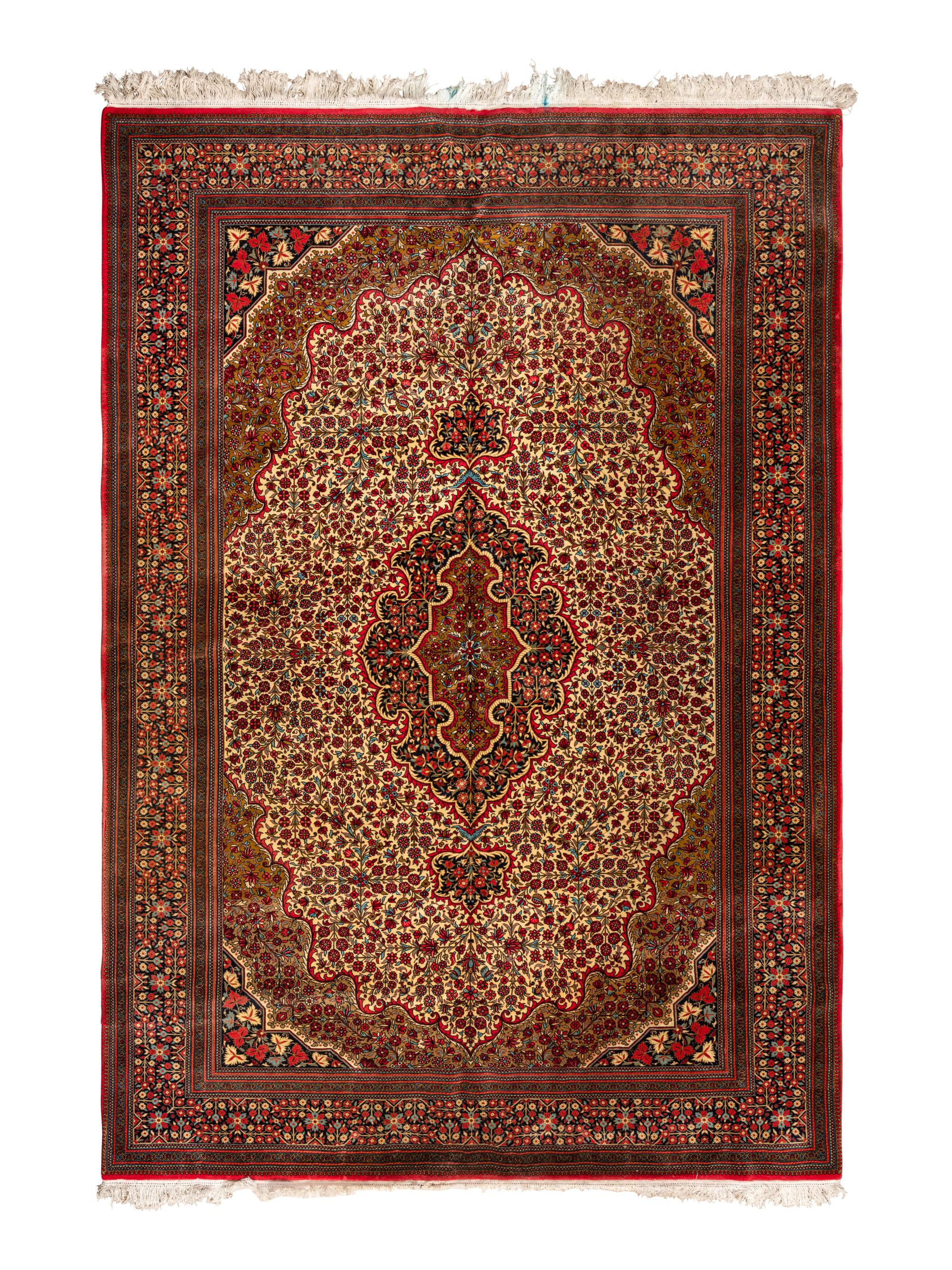 A Qum Cork Wool Rug