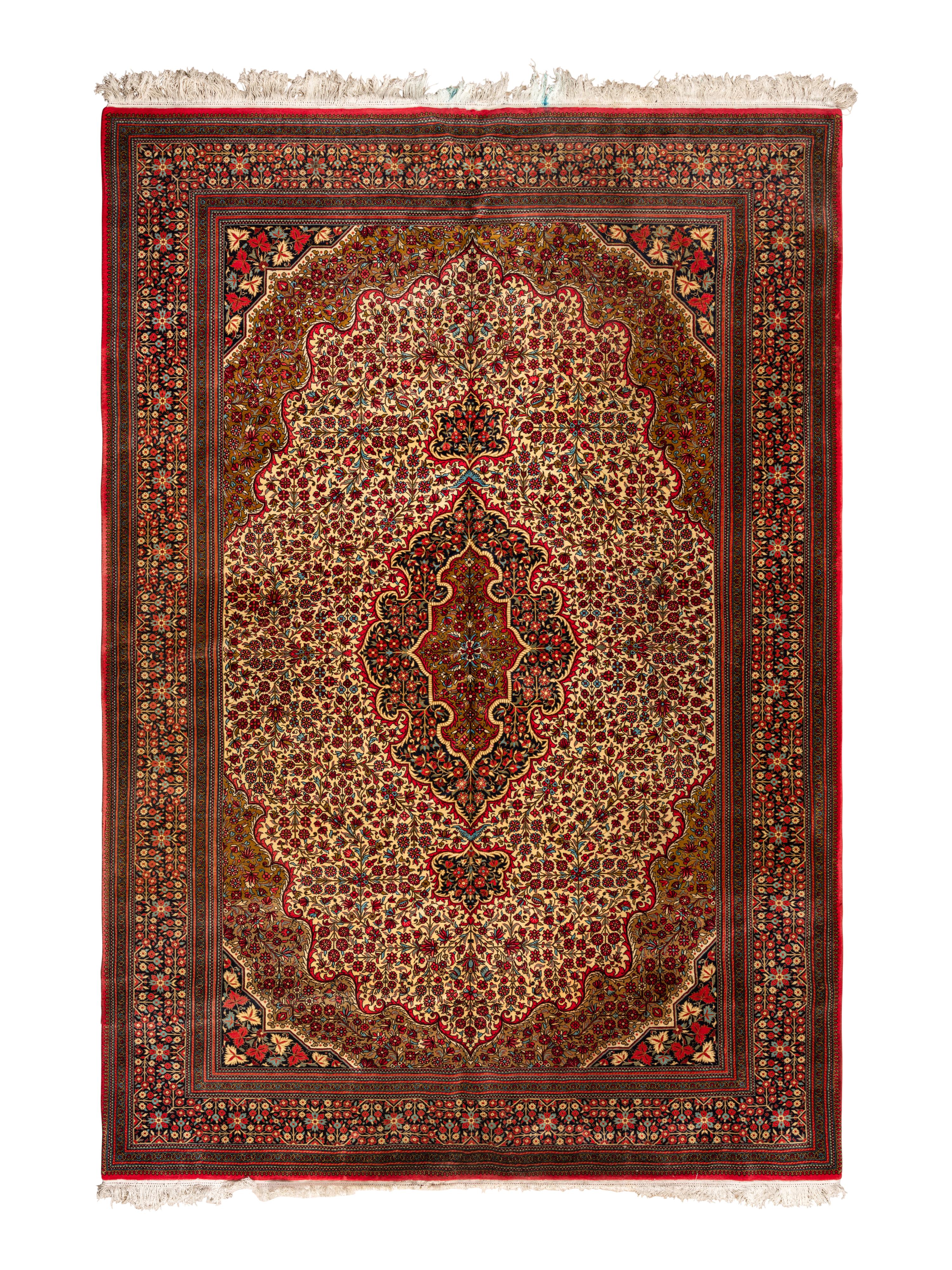 A Qum Cork Wool Rug