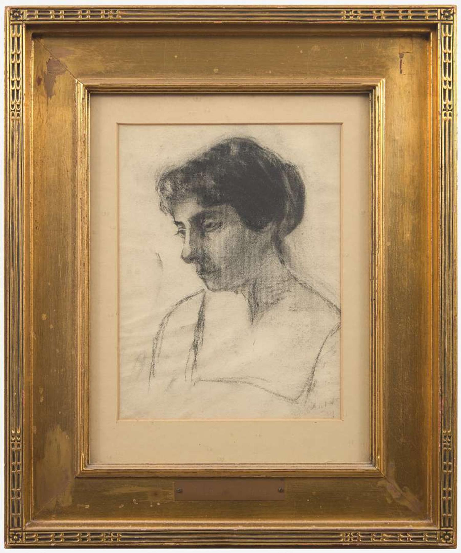 Attributed to Thomas Eakins (American, 1844-1916) - Woman's Head